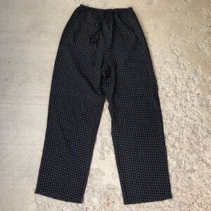 Vintage Studio high waisted printed black pants